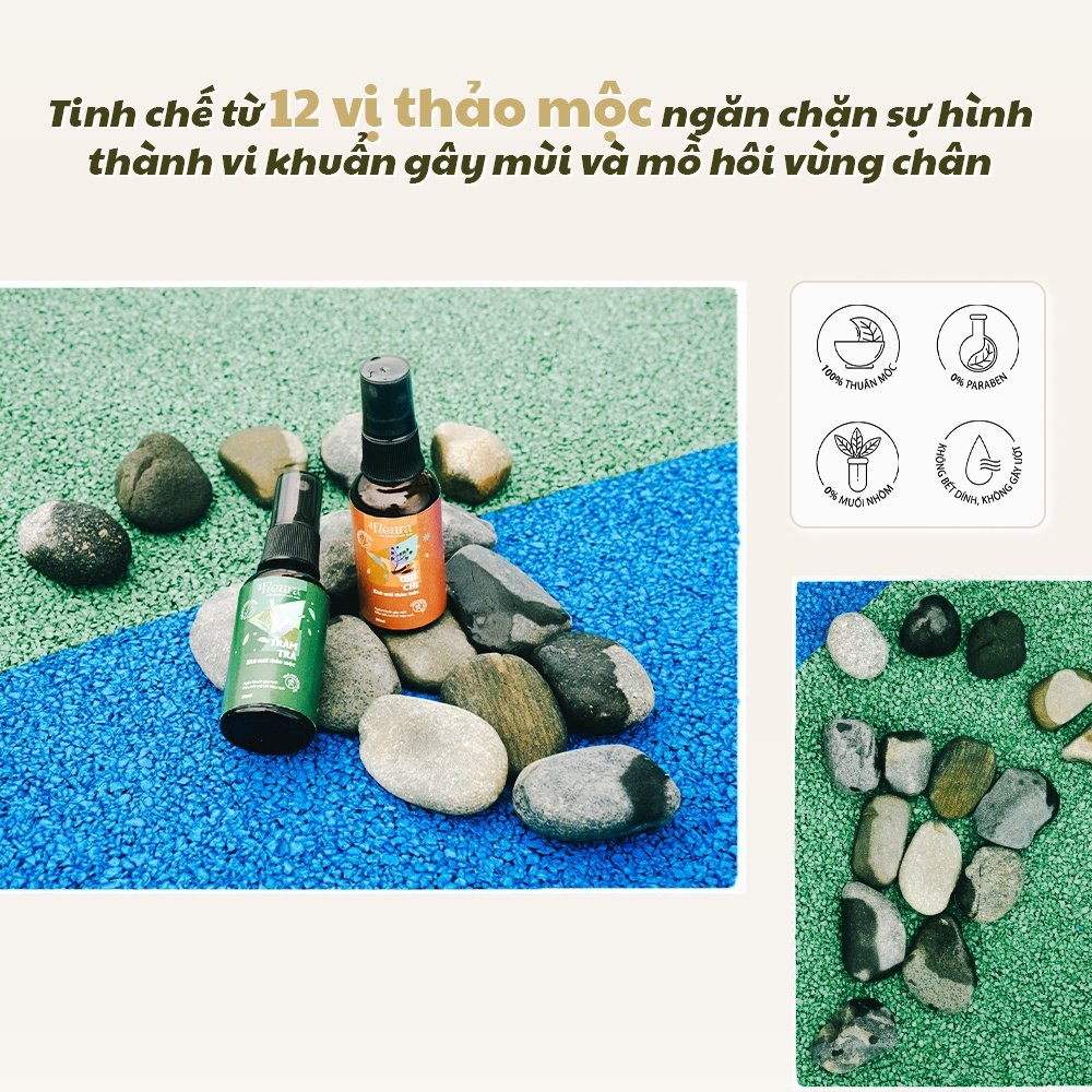 Xịt Khử Mùi Hôi Chân Tràm Trà The Fleura, Ngăn Mồ Hôi Chân, Khử Mùi Hôi Giày Và Vớ An Toàn và Hiệu Quả