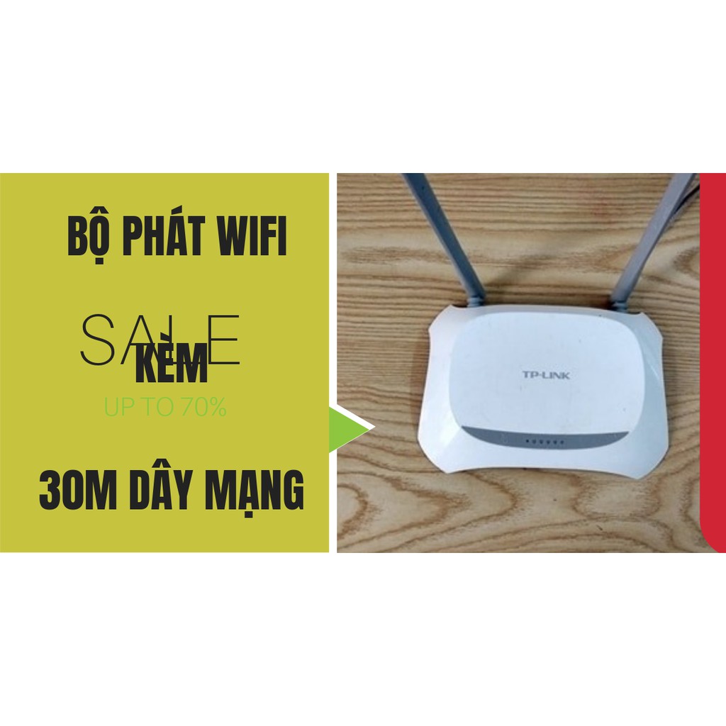 bộ phát wifi tplink 842 +30m dây mạng bấm 2 đầu