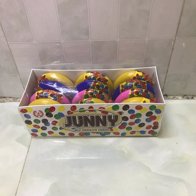 Kẹo socola Junny hộp tròn (1 lốc/12 hộp)