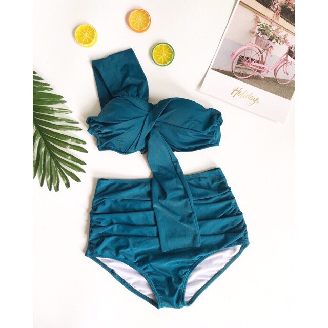 Đồ Bơi Nữ Hai Mảnh Đi Biển Lệch Vai | BigBuy360 - bigbuy360.vn