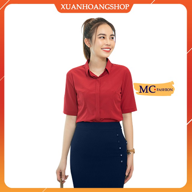 Chân Váy Nữ Công Sở, Kiểu Dáng Bút Chì Ôm, Cạp Lưng Cao, Vải Đẹp, 2 Màu ( Đen – Xanh Tím Than ) Mc Fashion Cv0413