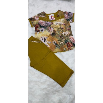 Bộ lửng Quỳnh Anh ,áo lụa 3d xịn,quần cotton mịn sale sốc(có size đại)