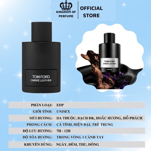 Nước hoa nam nữ Unisex TF Ombre Leather EDP dung tích 100ml - Hương thơm của sự sang trọng cá tính