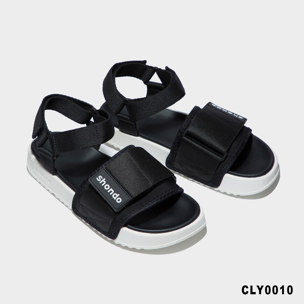 Giày Sandals Shondo Chicly đế trắng quai xanh dương CLY0030-CLY0010