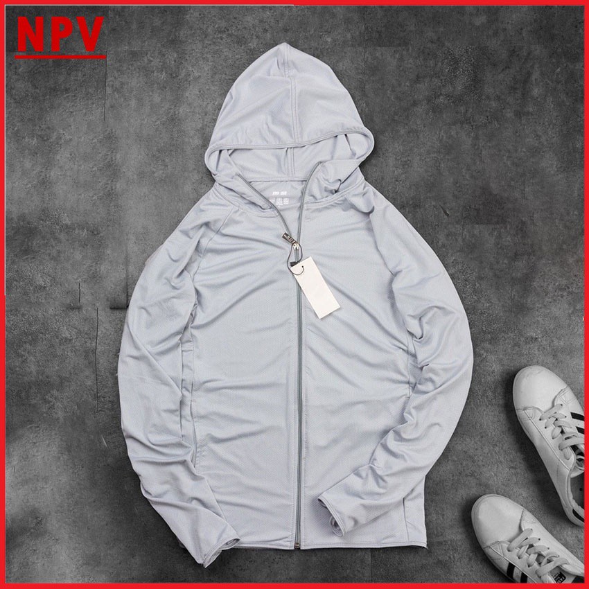 Áo chống nắng nam kim cương NPV, áo khoác nắng nam chất vải thông hơi có mũ | BigBuy360 - bigbuy360.vn