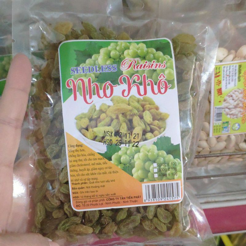 Nho khô đặc sản Ninh Thuận 200g siêu ngon