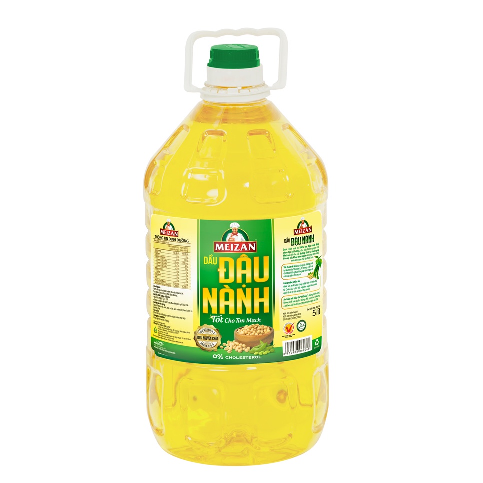 Combo 1 chai Dầu đậu nành Meizan 5L và 1 chai Dầu Ô-liu Olivoilà Pomace 750ml