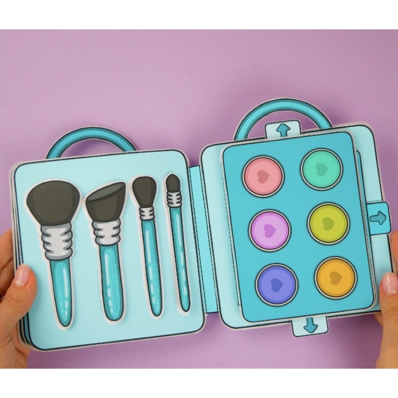 VALI TRANG ĐIỂM DÀNH CHO BÚP BÊ GIẤY