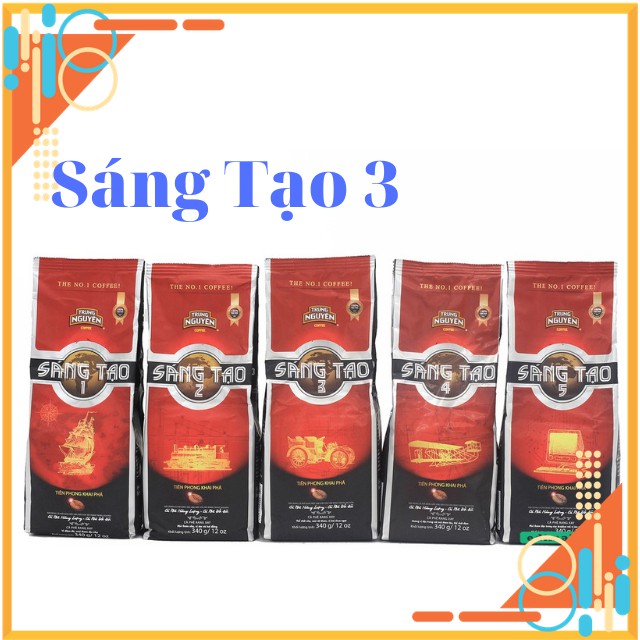 [Combo 5 gói] Cafe Sáng Tạo 3, cafe Trung Nguyên Số 3, Pha Phin