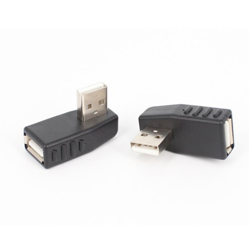 Đầu Nối Chuyển Đổi USB 2.0 Male Sang Female Bẻ Góc 90 Độ Trái Và Phải