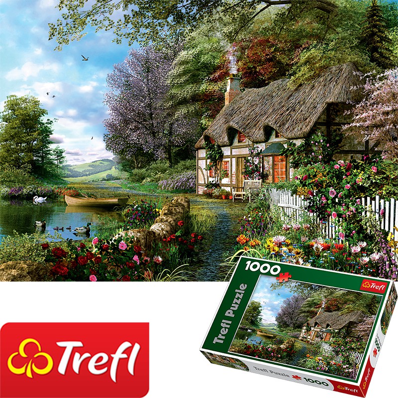 Tranh ghép hình TREFL 10297 - 1000 mảnh Góc vườn xinh đẹp