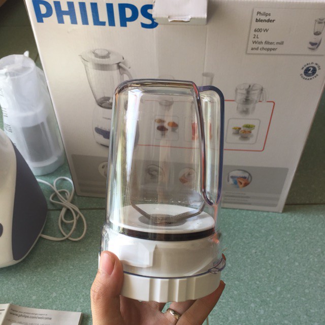 [Mã ELHA22 giảm 5% đơn 300K] Cối Xay Khô Kèm Lưỡi Dao Máy Xay Sinh Tố Philips HR2115/ HR2116/ HR2118/ HR2061/ HR2068