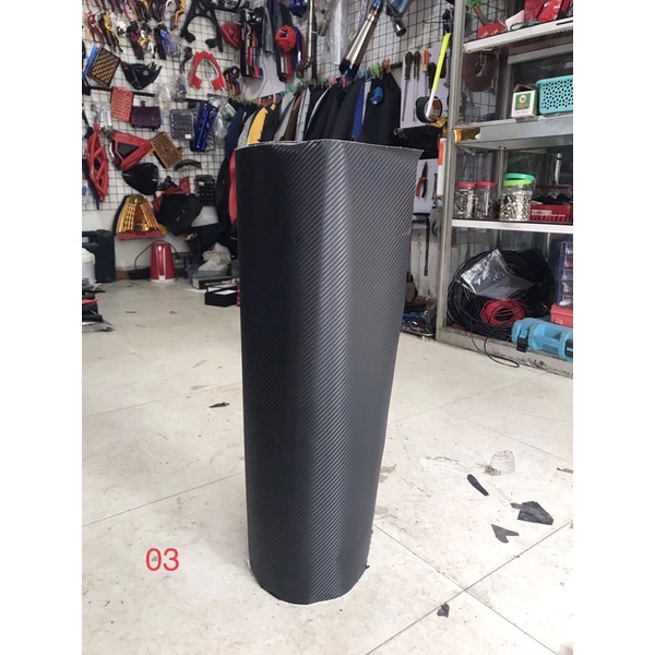 Dacel carbon vân bóng , nhám làm đẹp chống xước cho xe máy , ô tô dài 60cm rộng 1m