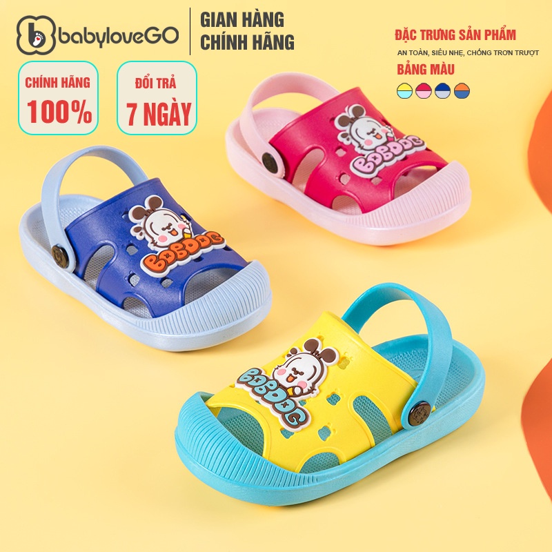 Dép Sục Sandal Cho Bé BobDog BD93A Đế Siêu Mềm Nhẹ Chống Trơn Trượt Cho Bé Chính Hãng