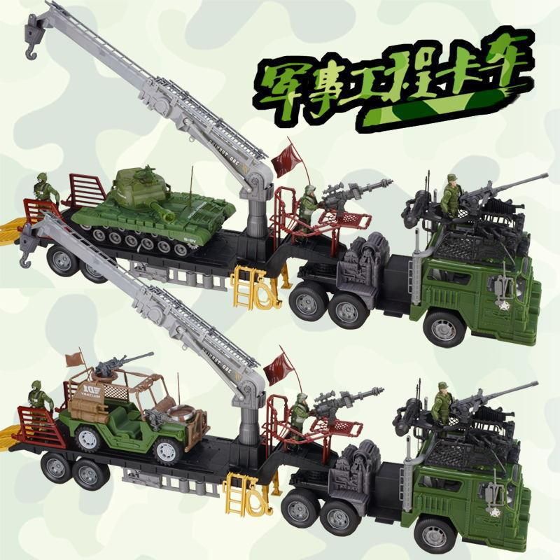xe đầu kéo chở phương tiện tỉ lệ 1/18