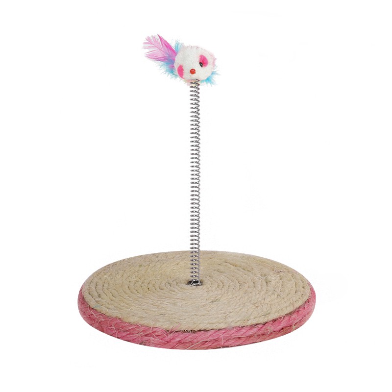Đồ chơi cào móng, bàn cào móng chuột lò xo cho mèo Kún Miu 19*22cm