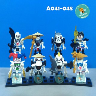 A041-048 - Set 8 Nhân vật NinjaGo Skulkin Đội quân cốt tinh