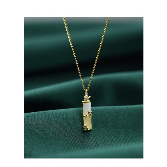 Dây chuyền mặt đốt tre Sterling Silver