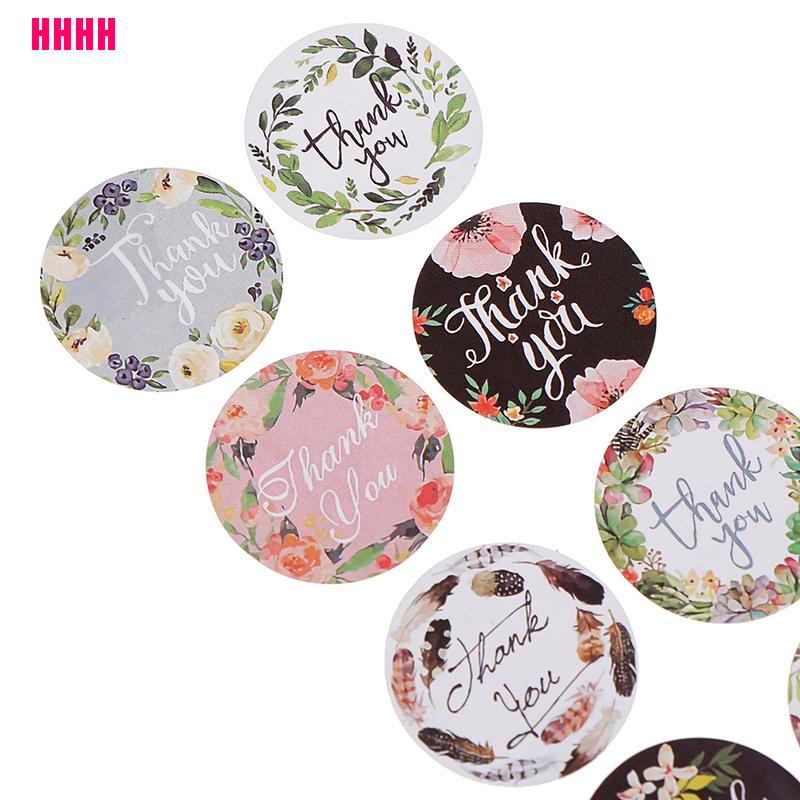 Cuộn 500 miếng dán in chữ Thank You xinh xắn trang trí đám cưới