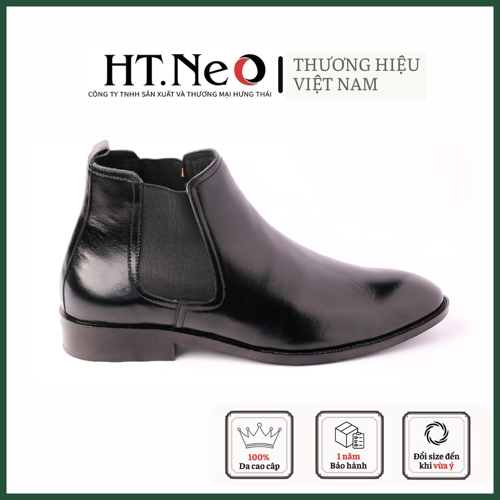 CHELSEA BOOTS - giày da nam cao cấp HT.NEO da bò thật 100% nguyên miếng, kiểu dáng siêu sang cực HOT (DN25)