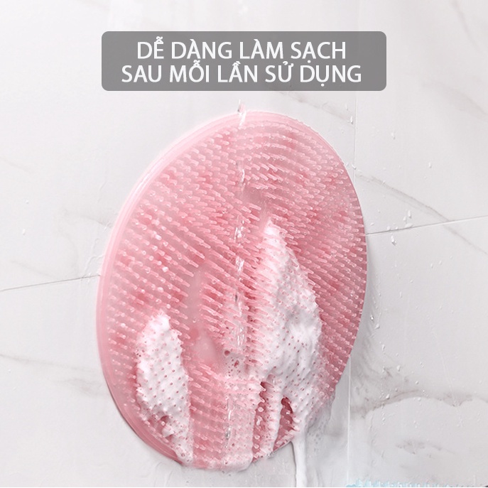 Chà Lưng KOEN Cọ Lưng Tắm Bằng Silicon Thảm Massage Lưng Dính Tường