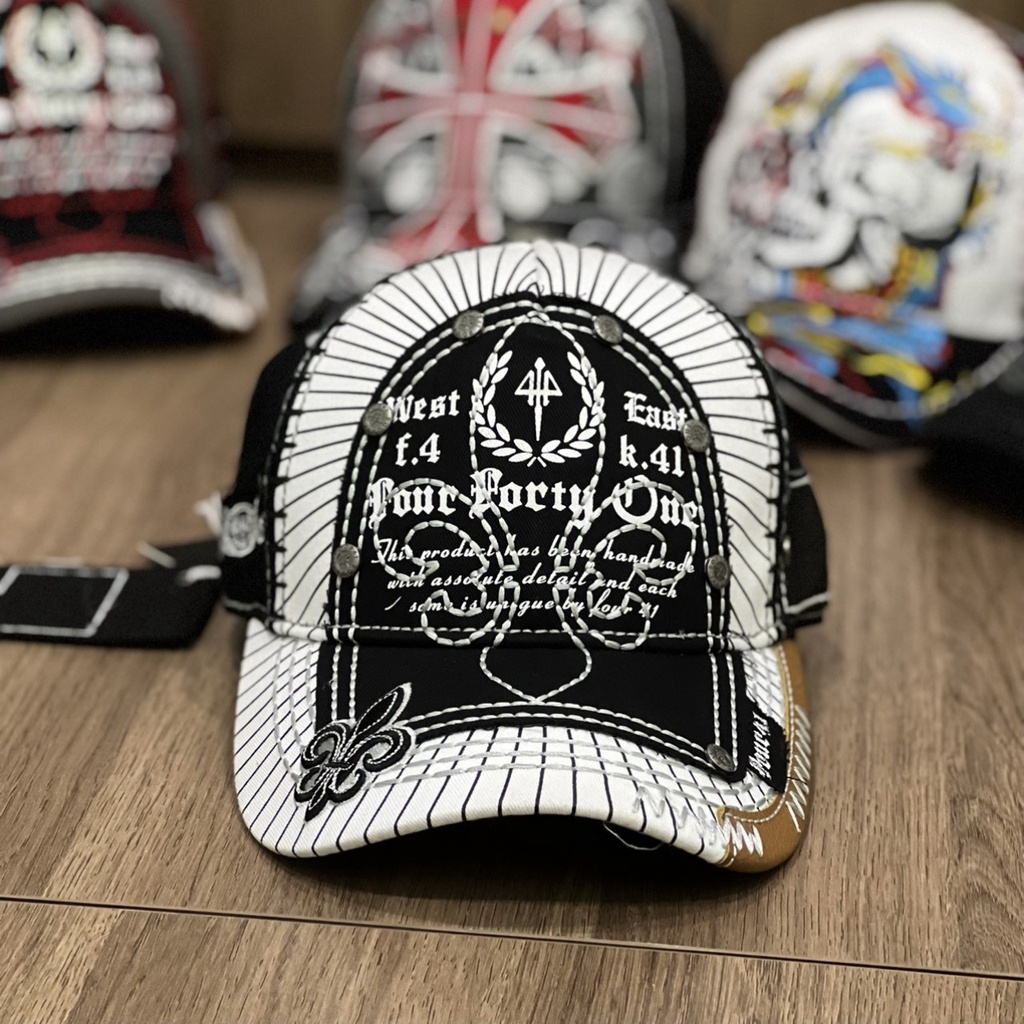 Nón kết four 441 bông lúa Mũ lưỡi trai thời trang cao cấp cực nét chuẩn from lòng sâu (Nón thiết kế)