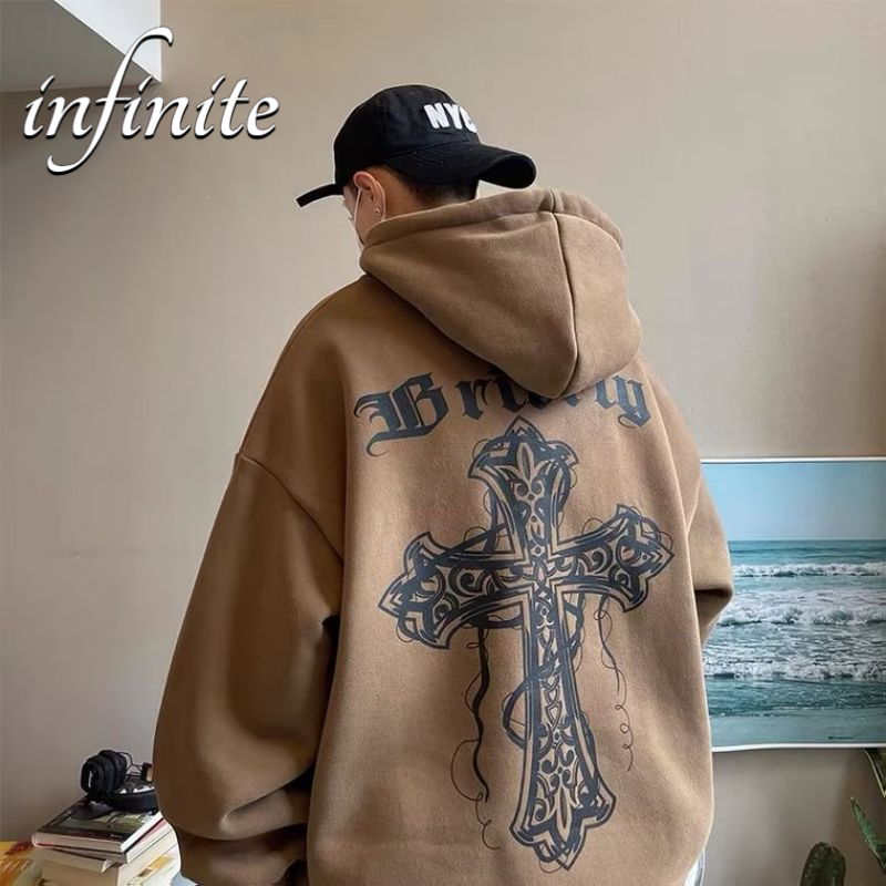 Áo Nỉ Form Rộng Họa Tiết Thời Trang Hàn Quốc Cho Nam