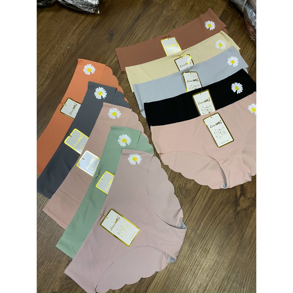 Quần Lót Su Hoa Cúc Lượn Sóng Mong Có May Đáy 2 Lớp Không Lộ Hằn Viền Khi Mặc Váy Ôm Body