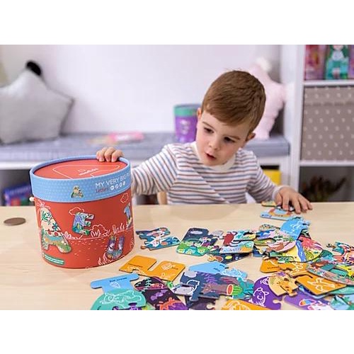 Đồ Chơi Ghép Hình Mảnh Ghép Cỡ Lớn Cho Bé Mới Bắt Đầu Chơi Môn Puzzle - Học Chữ Số và Màu Sắc