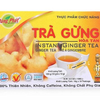 Trà gừng hòa tan 10 gói x 10g