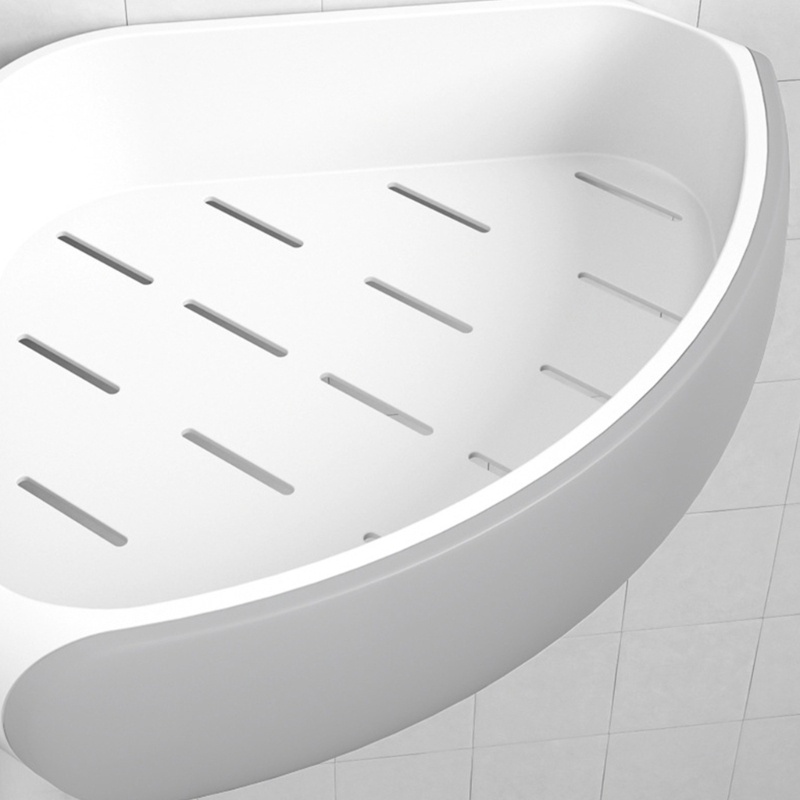 Kệ Đựng Đồ Dùng Hình Tam Giác Gắn Góc Tường Nhà Tắm / Nhà Bếp Tiện Dụng