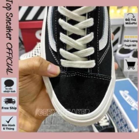 Giày Vans Vault Old Skool Nam Nữ Cổ Thấp, Giày Vans Caro Đen Trắng Full Box Bill