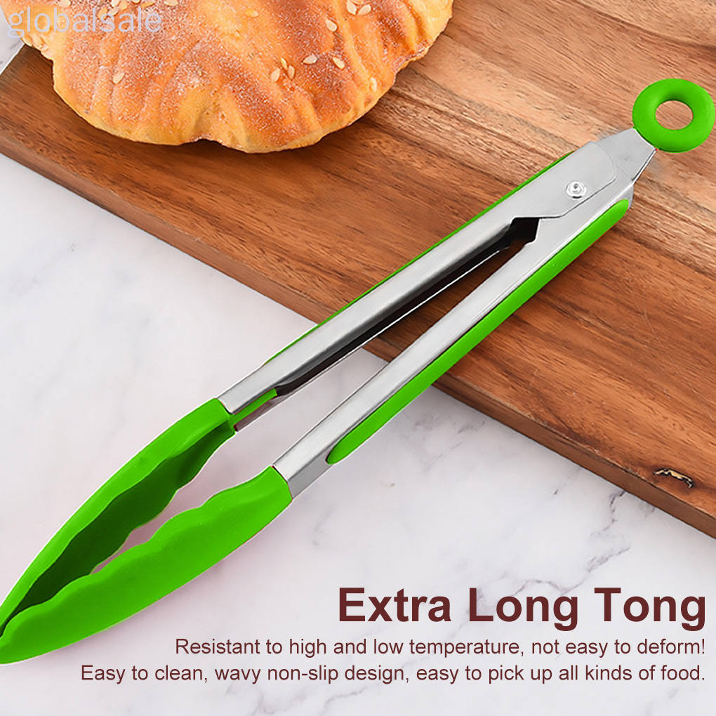 Kẹp Gắp Thức Ăn Chống Dính Bằng Thép Không Gỉ Tiện Dụng 7 Inch