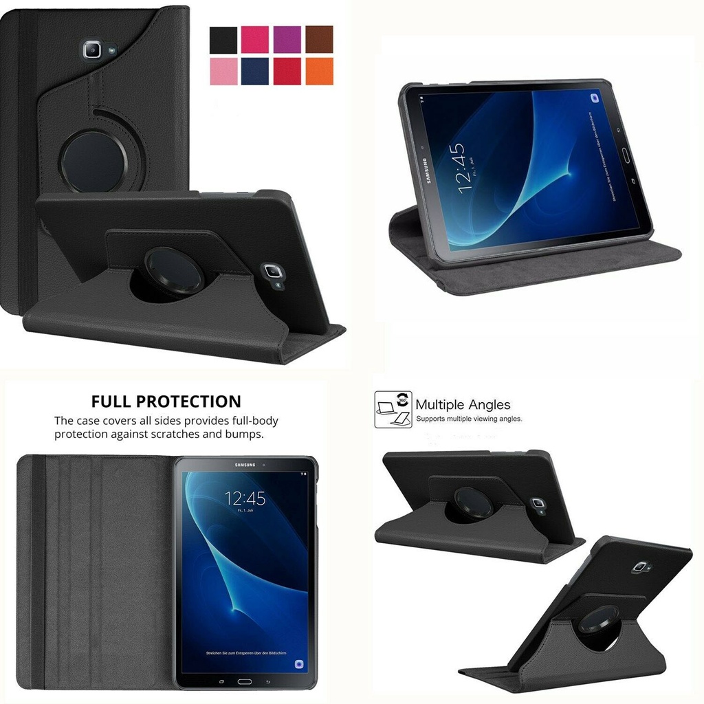 Bao Da Máy Tính Bảng Nắp Lật Xoay 360 Độ Cho Samsung Galaxy Tab A 7.0 2016 Sm-T280 Sm-T285 Ốp