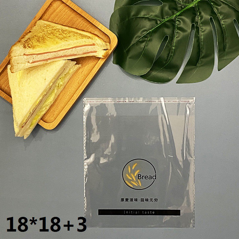 Set 100 túi đựng bánh mì tiện dụng thiết kế dễ thương