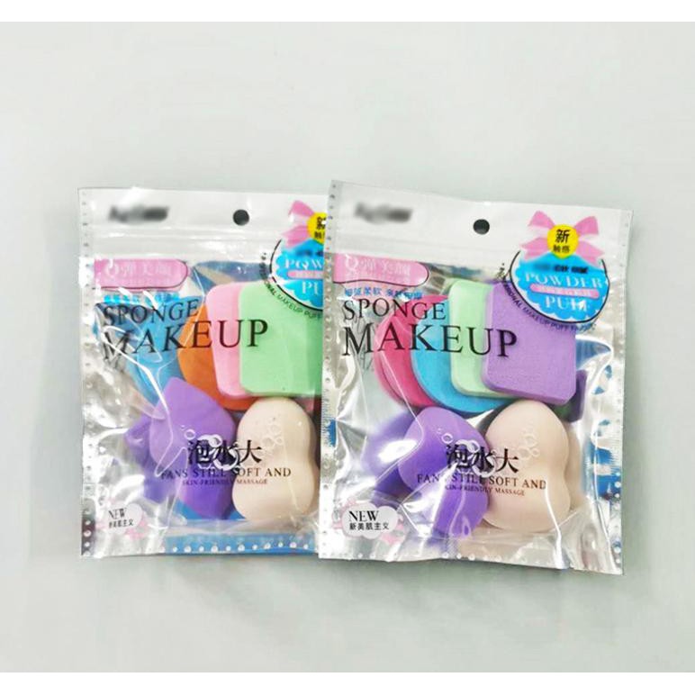 Set 6 Bộ Mút Tán Kem Nền Makeup