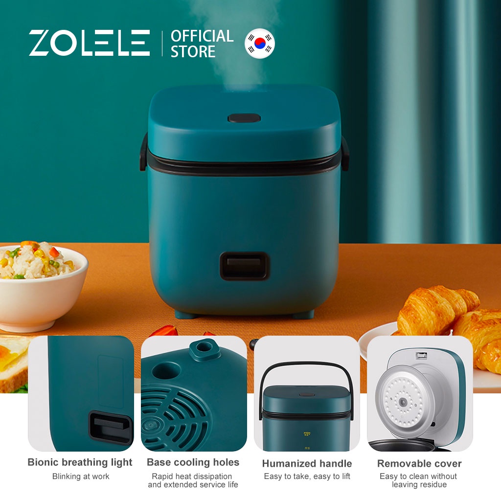 [Mã BMBAU50 giảm 10% đơn 99k] Nồi cơm điện mini ZOLELE Zb001 1.2L