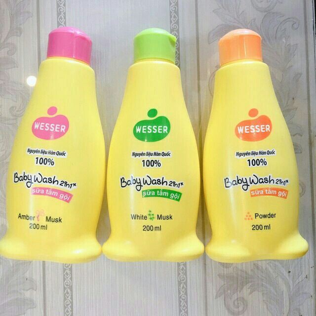 Sữa Tắm Gội 2in1 không cay mắt Bé  - Wesser
