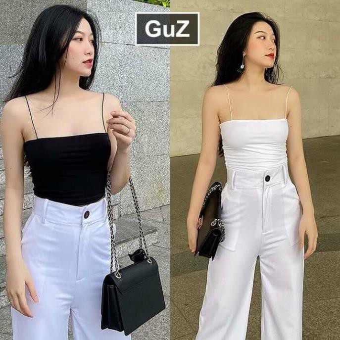 Áo 2 Dây,Áo 2 Dây Sợi Bún Body - 2 Màu Trắng - Đen Cực Đẹp