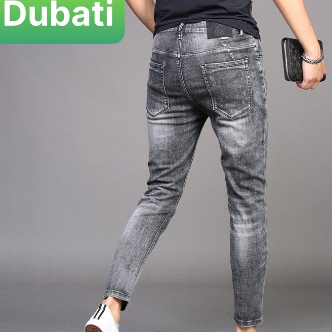 Quần Jean Nam Chất Bò Xám Trơn, Quần Baggy Nam Ống Suông Phong Cách Hàn Quốc- DB 456- DUBATI FASHION