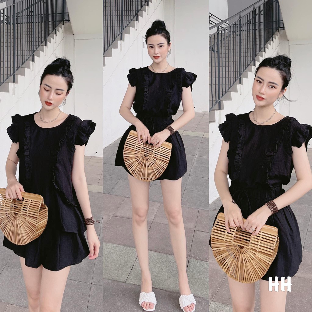 [Mã FATHANG5 giảm 10K đơn 50K] [SỈ SLL] Bộ Trang Phục Nữ/ Set Đồ Nữ Áo Bèo Chất Đũi Phối Quần Chun 3 Màu Siêu Xinh | BigBuy360 - bigbuy360.vn