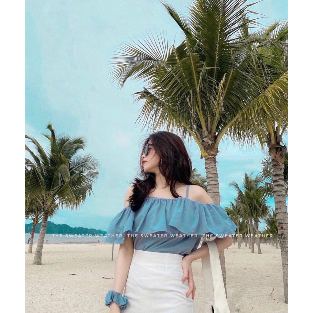 [Mã WAMT1505 giảm 10K đơn 0K] SÉT ĐI BIỂN ÁO 2 DÂY XẾP BÈO VÀ CHÂN VÁY THỜI TRANG NỮ VALKYRE SEE80 | BigBuy360 - bigbuy360.vn