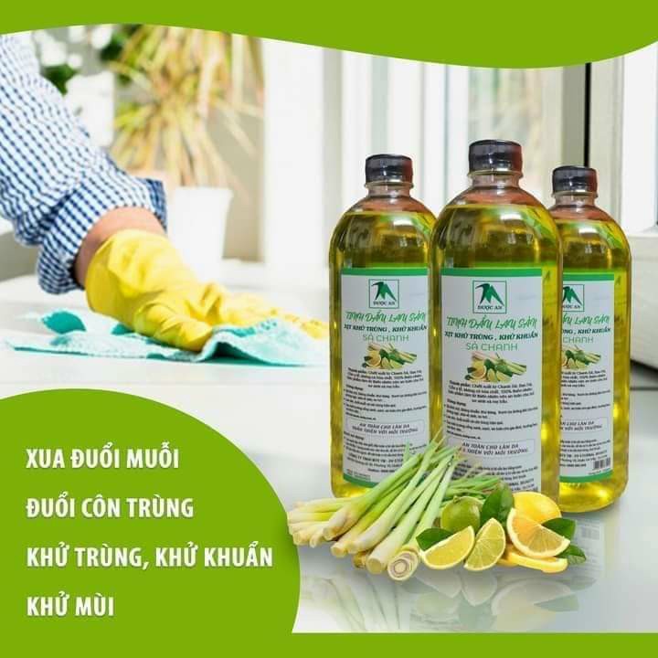 Nước Lau Sàn Sả Chanh chai 1000ml khử mùi, côn trùng