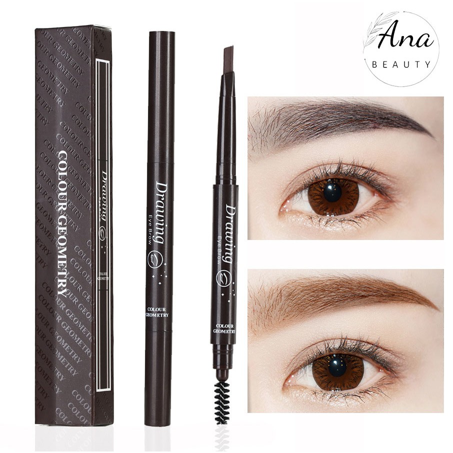 Chì Kẻ Mày Lameila 02 Đầu Color Geometry – Bút Kẻ Mày Lameila 2 Đầu Không Thấm Nước
