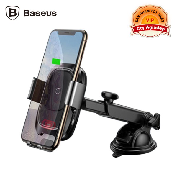 Kẹp điện thoại ô tô xe hơi Baseus USA có Sạc không dây sạc nhanh - Hút Taplo Mẫu 4