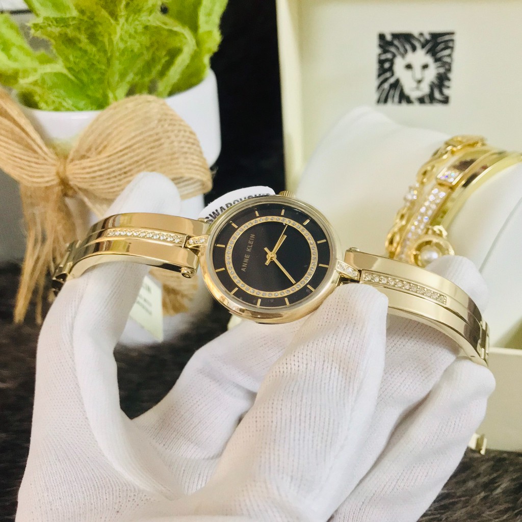 Đồng hồ thời trang nữ Anne Klein Set Combo AK3426BKST