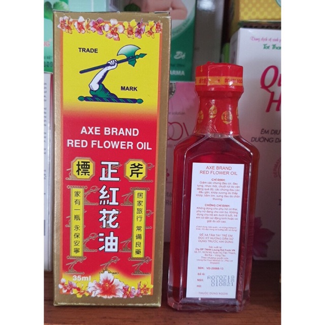 Dầu hồng hoa hiệu cây búa Axe Brand Red Flower Oil (35ml)