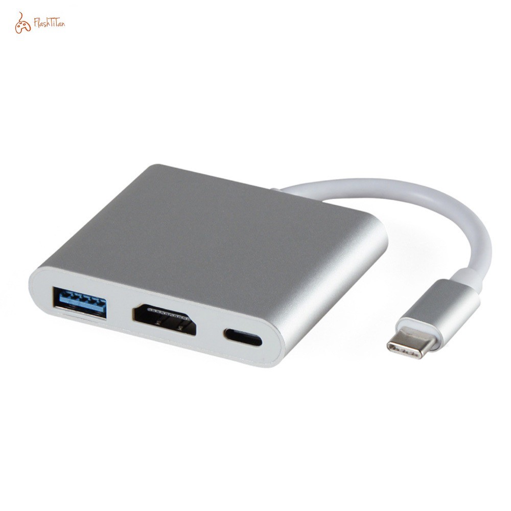 Hub chuyển Type-C 8in1 - bộ chuyển đổi sang HDMI 4k/USB/TypeC  dùng cho Macbook, iPad, Smart Phone