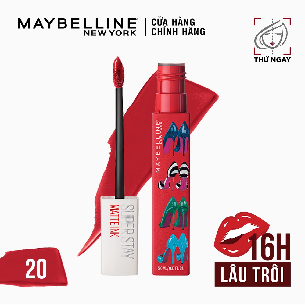 Son Kem Lì 16h Lâu Trôi Maybelline New York Super Stay Matte Ink City Edition Lipstick 5ml - Màu 20 Pioneer | BigBuy360 - bigbuy360.vn