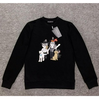 D0LCE & GABBA Fall Winter 2020 long-sleeved sweater with new men's cap, pure cotton fabric, no ball, character embroidery
